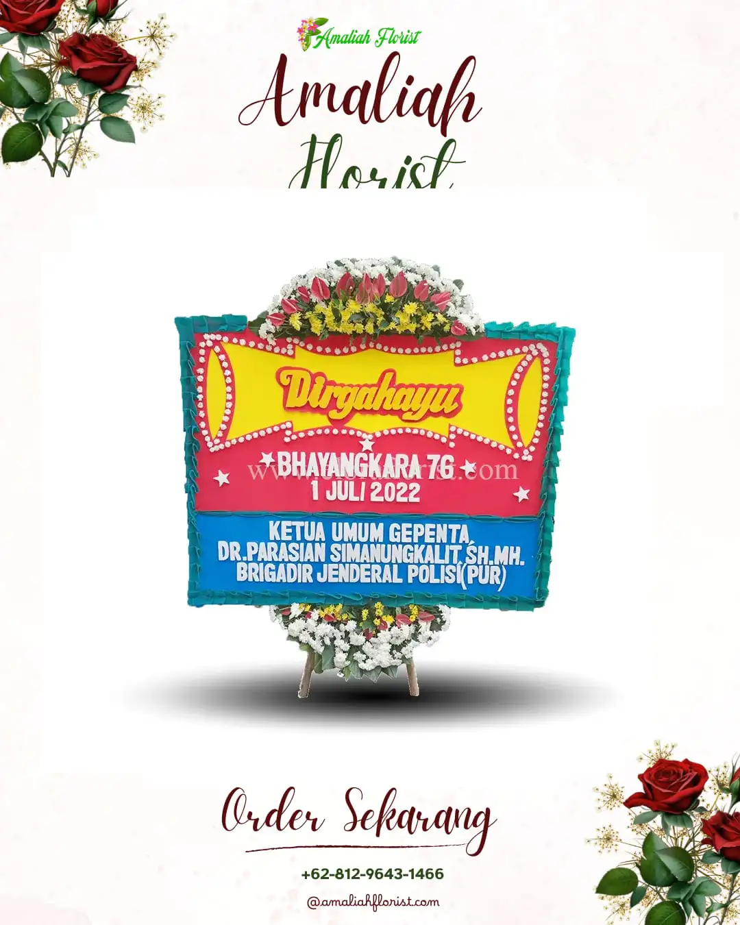 Papan Bunga HUT Ulang Tahun Gunturharjo